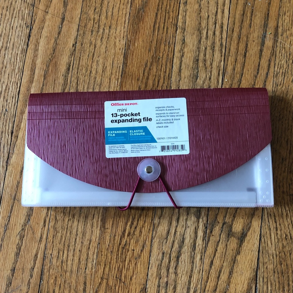 Mini 13-Pocket Expanding File